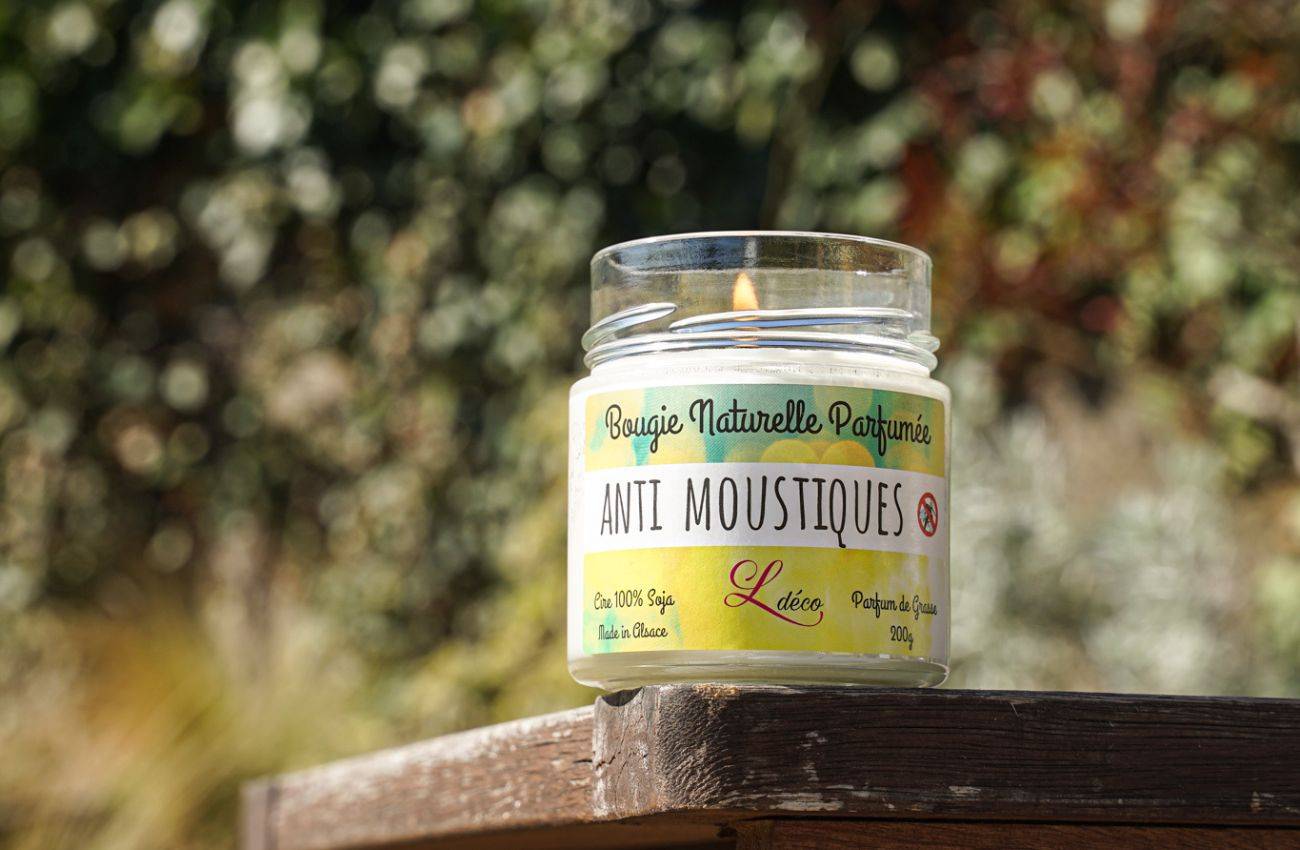 Bougie anti moustiques naturelle et efficace 