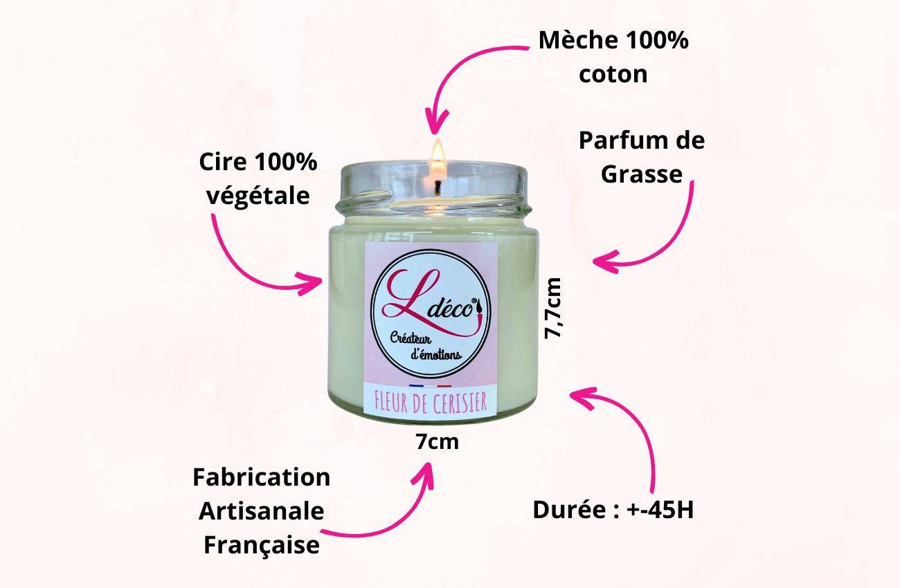 Bougies parfumées naturelles - Ldéco