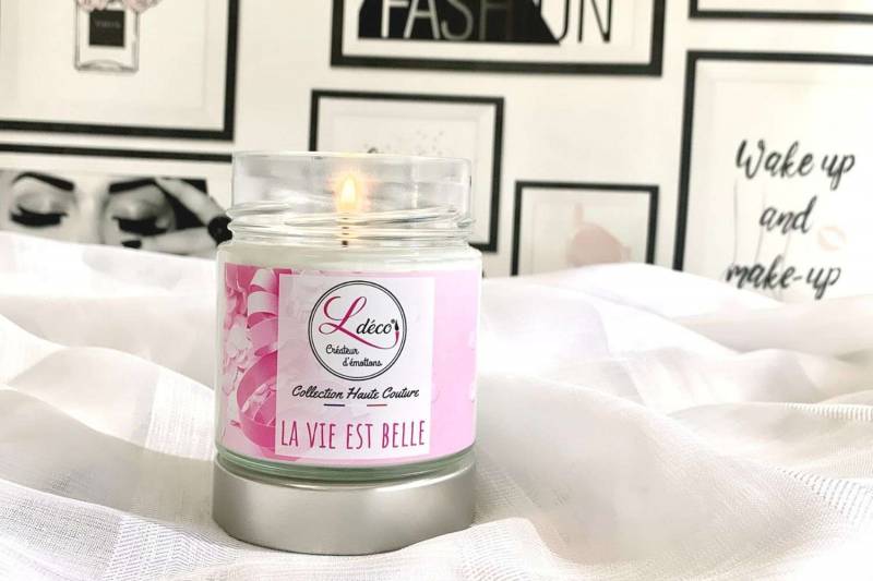 Ldéco - Bougie parfumée idée cadeau femme